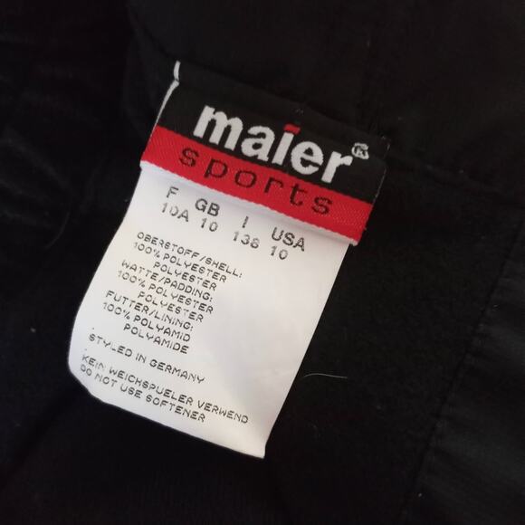 MAIER Sports Ski Pants KIDS Euro 140 / US 8-10 Black Gray Suspenders Snow Board - Picture 9 of 10